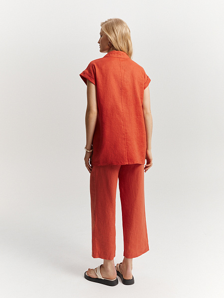 Жилет льняной